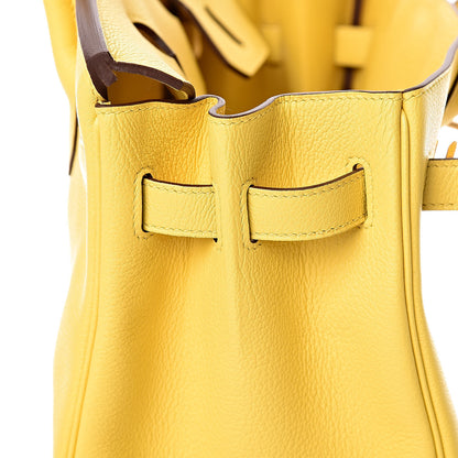 Hermes Taurillon Novillo Birkin 30 Jaune De Naples 21 of 36