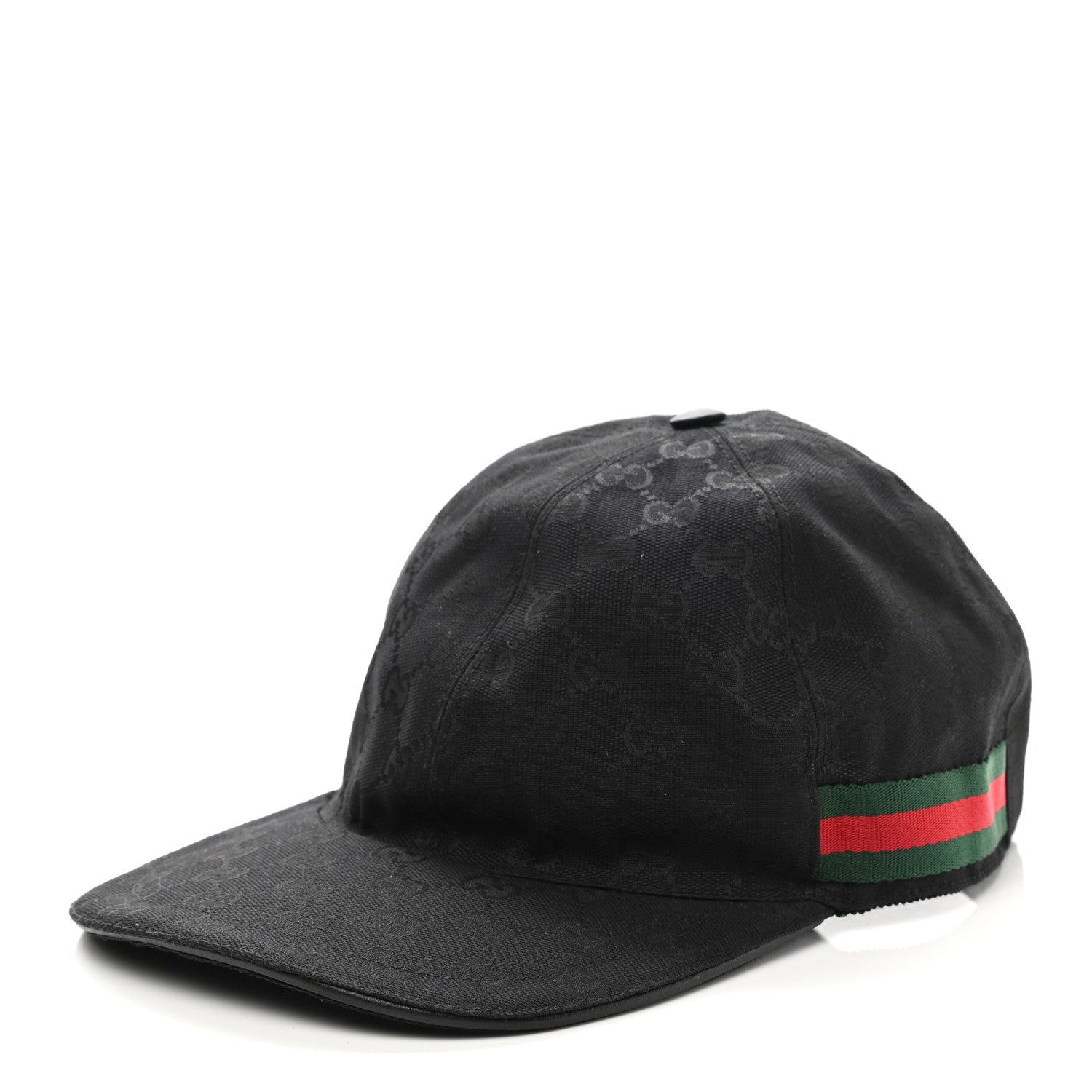 Gucci Monogram Web Baseball Hat M Black 1 of 10