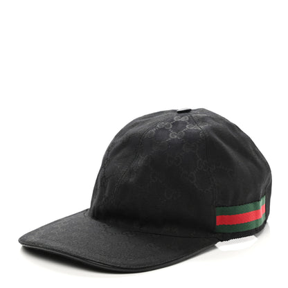 Gucci Monogram Web Baseball Hat M Black 1 of 10