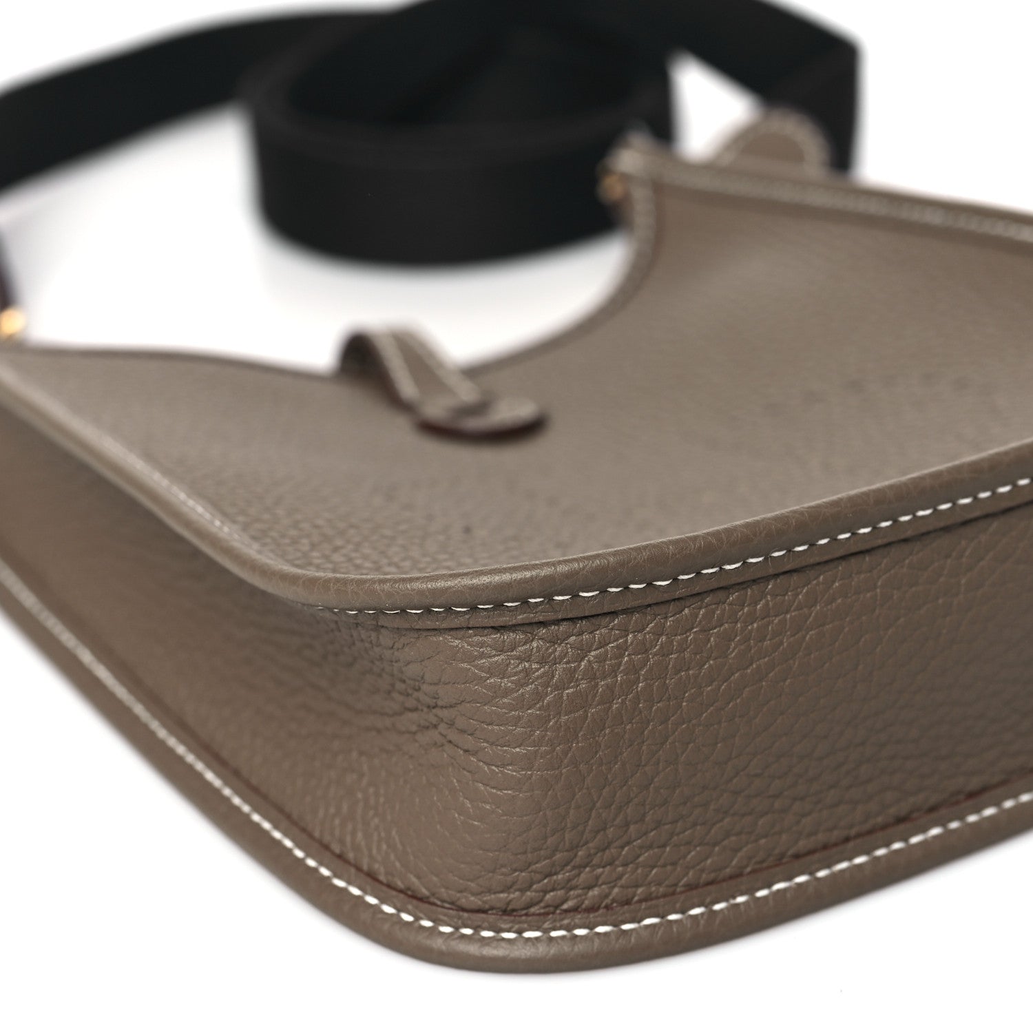 Hermes Taurillon Clemence Amazone Evelyne TPM Etoupe Bleu Indigo 9 of 11