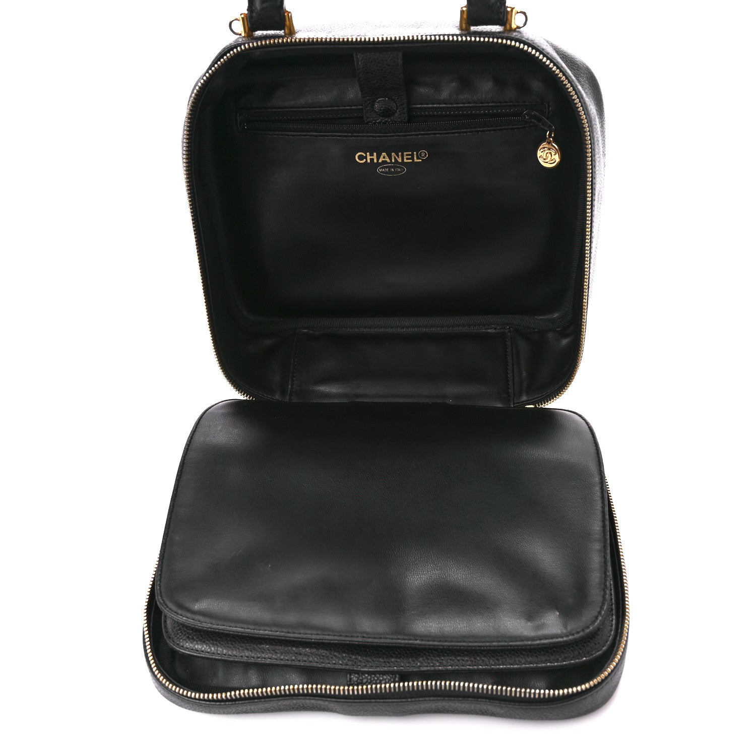 Chanel Caviar Timeless CC Vanity Case Black 5 of 12