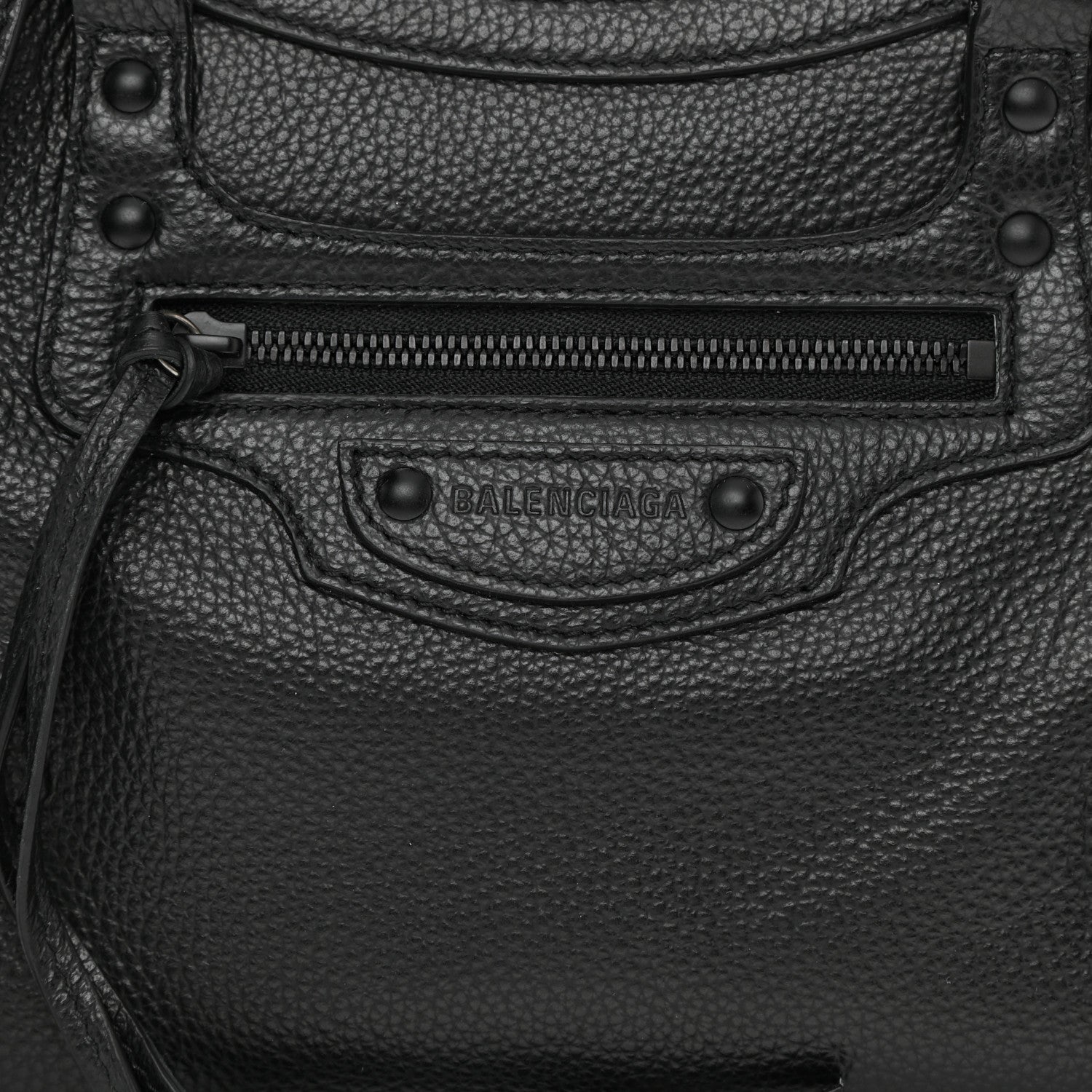 Balenciaga Grained Calfskin Neo Classic Black Hardware XS City Black 8 of 8