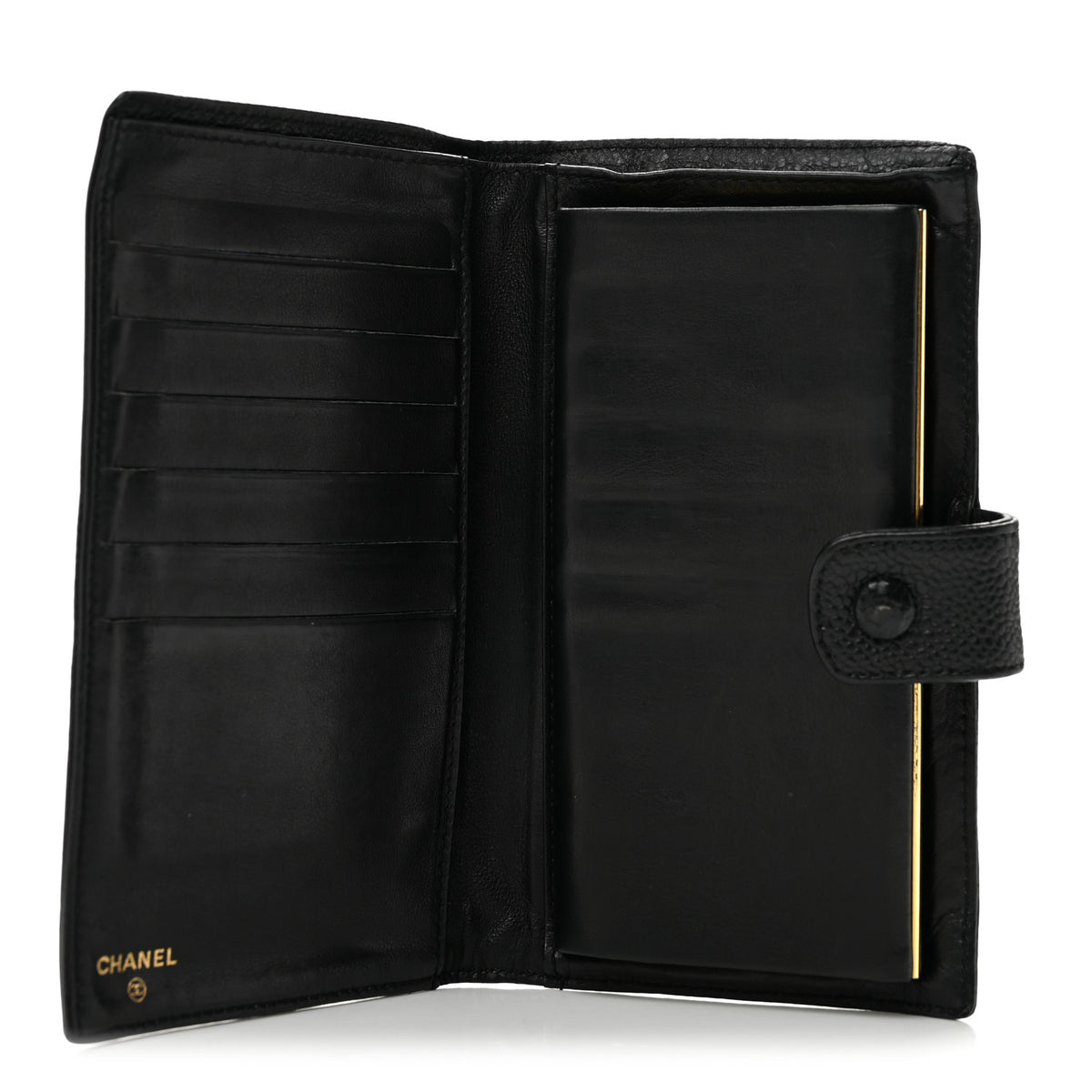 Caviar Timeless CC French Wallet Black