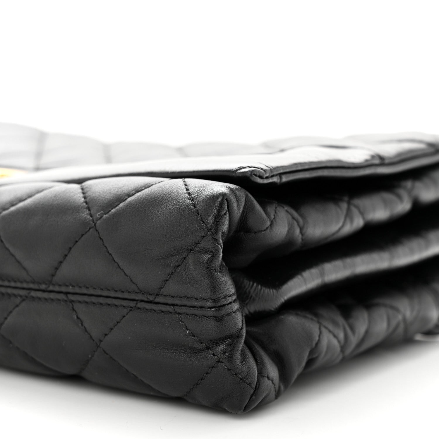 Chanel Calfskin Quilted Jumbo Soft Elegance Flap Black 12 of 12