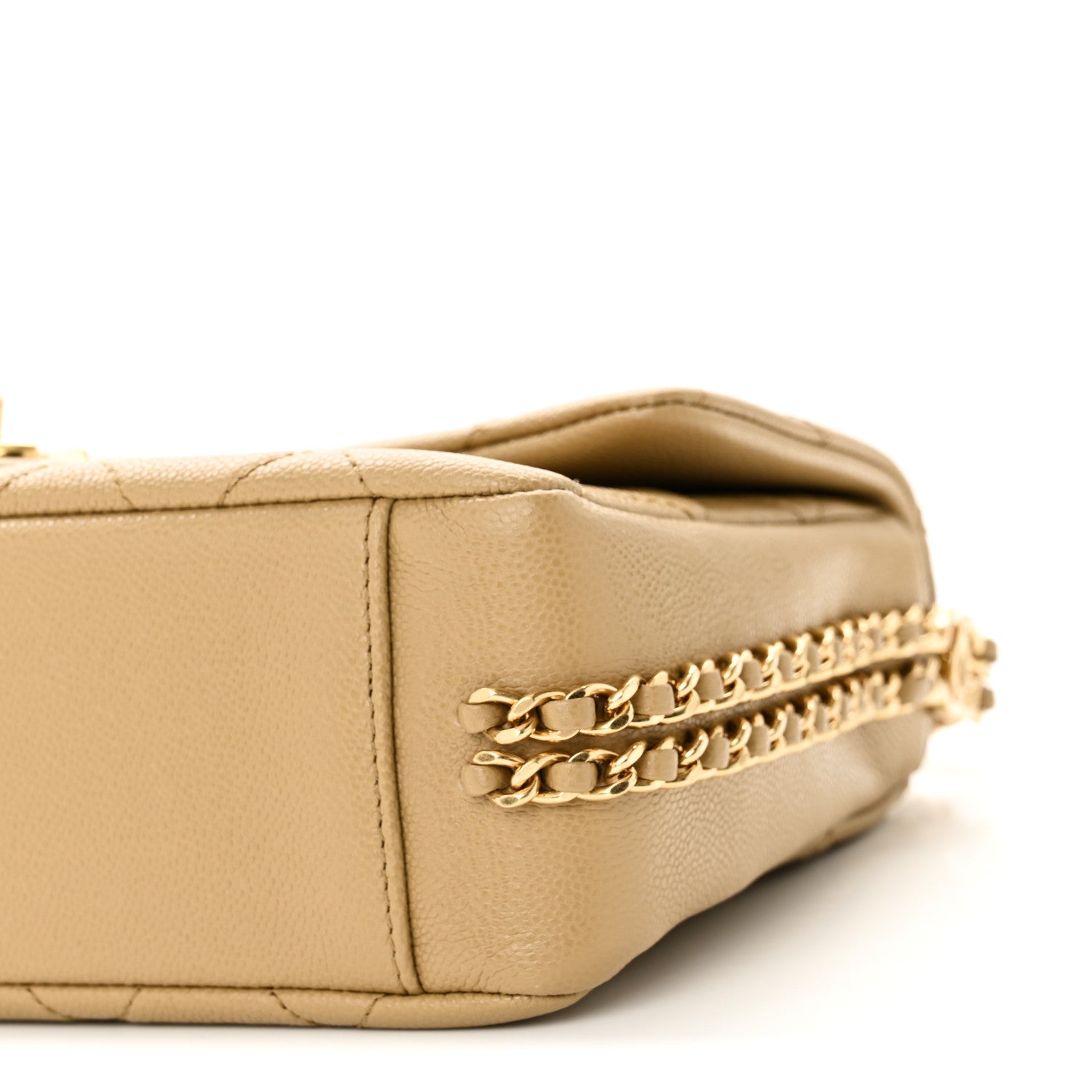 Chanel Caviar Quilted Small CC You Flap Dark Beige 10 of 10