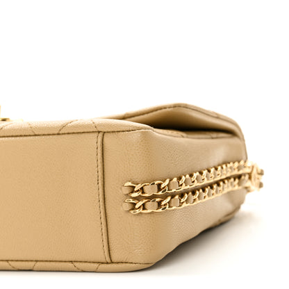 Chanel Caviar Quilted Small CC You Flap Dark Beige 10 of 10