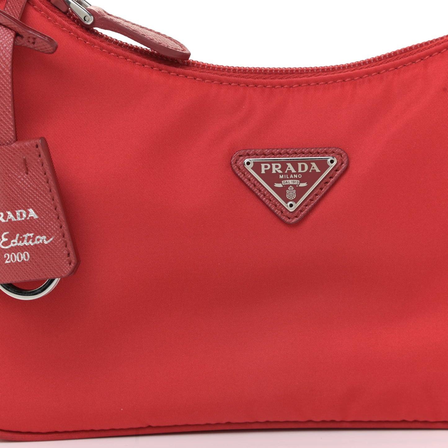 Tessuto Nylon Mini Re-Edition 2000 Bag Rosso