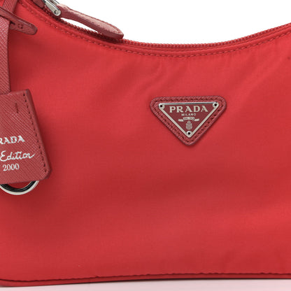 Prada Tessuto Nylon Mini Re-Edition 2000 Bag Rosso 9 of 13