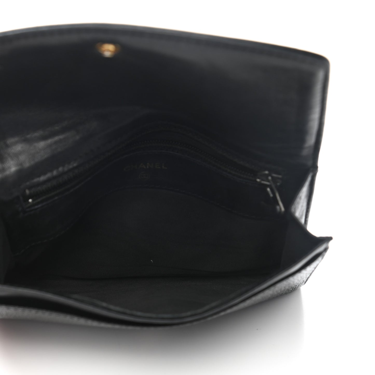 Caviar Timeless CC Compact Wallet Black