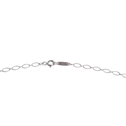 Tiffany Sterling Silver Diamond Large Daisy Key Pendant Link Necklace 6 of 6