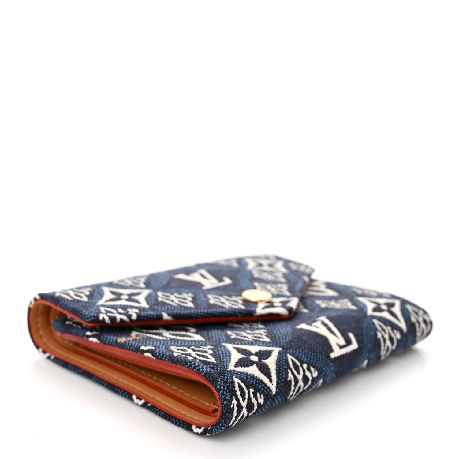 Louis Vuitton LOUIS VUITTON Jacquard Since 1854 Victorine Wallet Blue 4 of 7