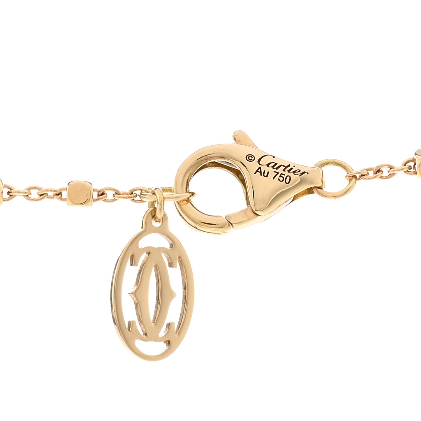 18K Yellow Gold Diamond Tsavorite Black Lacquer Panthere De Cartier Necklace
