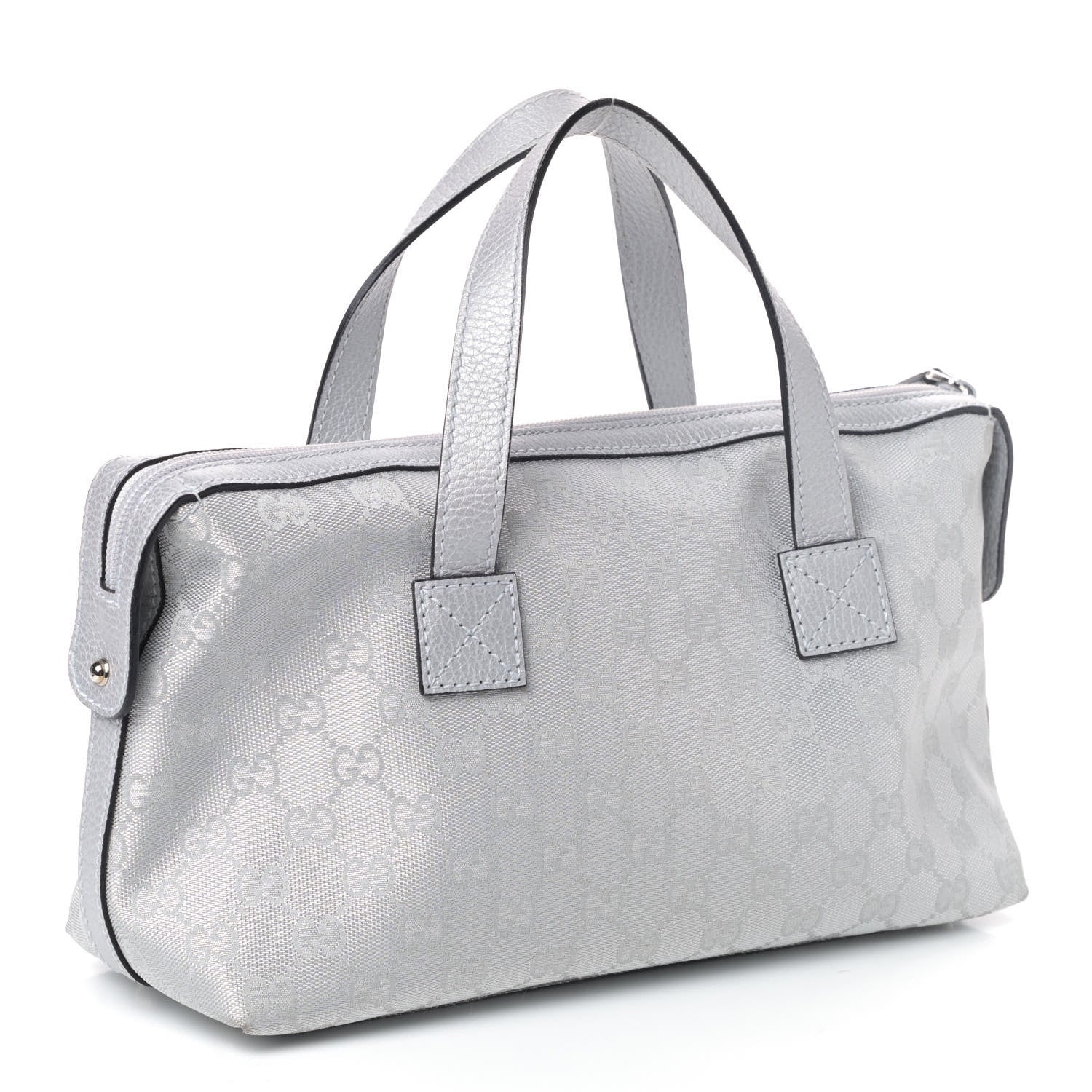 Gucci Monogram Small Boston Silver 2 of 4
