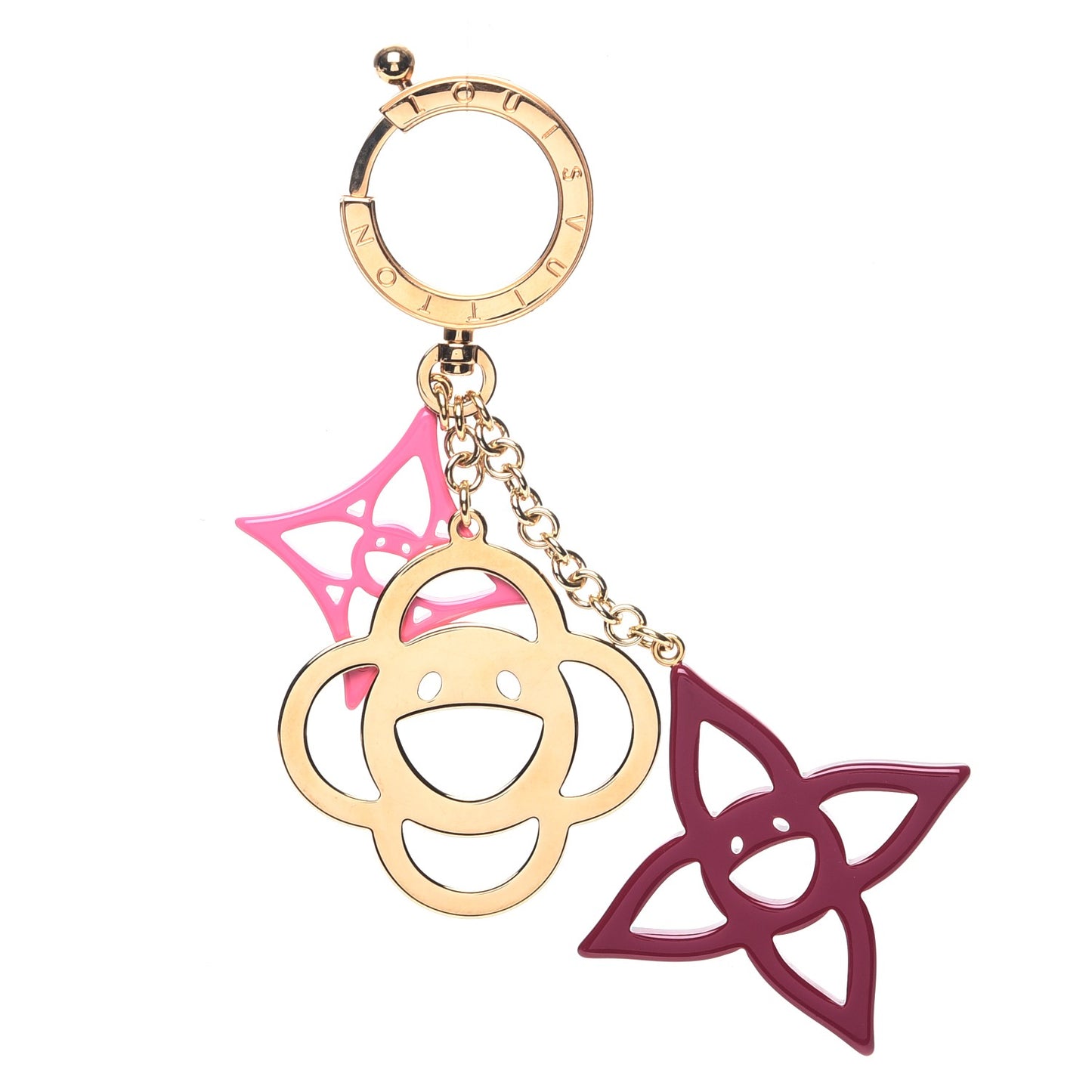 Cosmic Blossom Bag Charm Rose