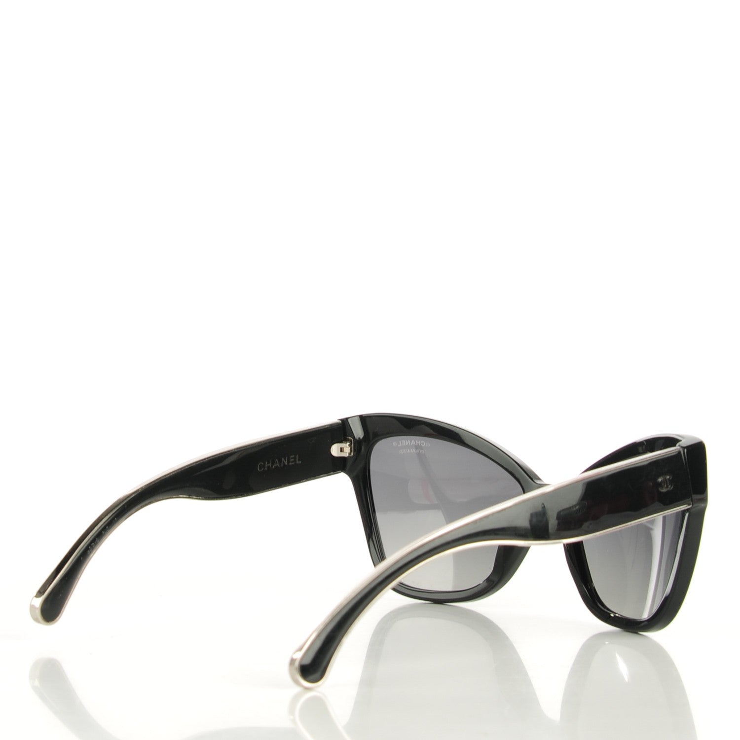 Chanel Acetate CC Cat Eye Sunglasses 5271 Black 2 of 7