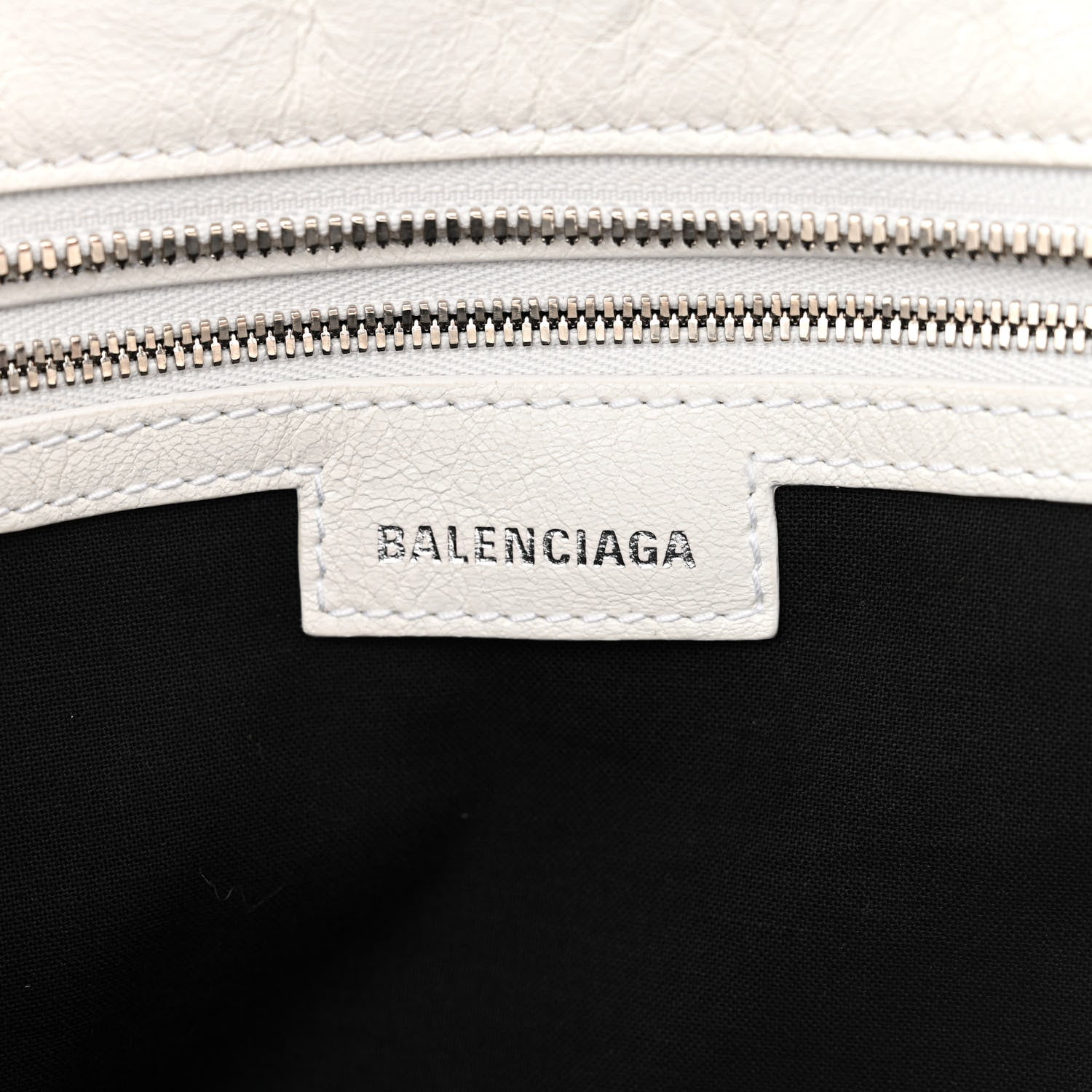 Balenciaga Agneau Arena Neo Cagole City Handbag Optic White 7 of 20