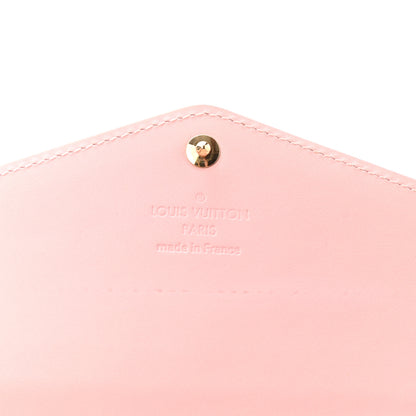 Louis Vuitton Vernis Sarah Wallet NM Rose Ballerine 6 of 8