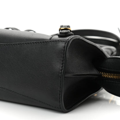 Balenciaga Smooth Calfskin Neo Classic Brass Hardware Nano City Crossbody Black 11 of 11
