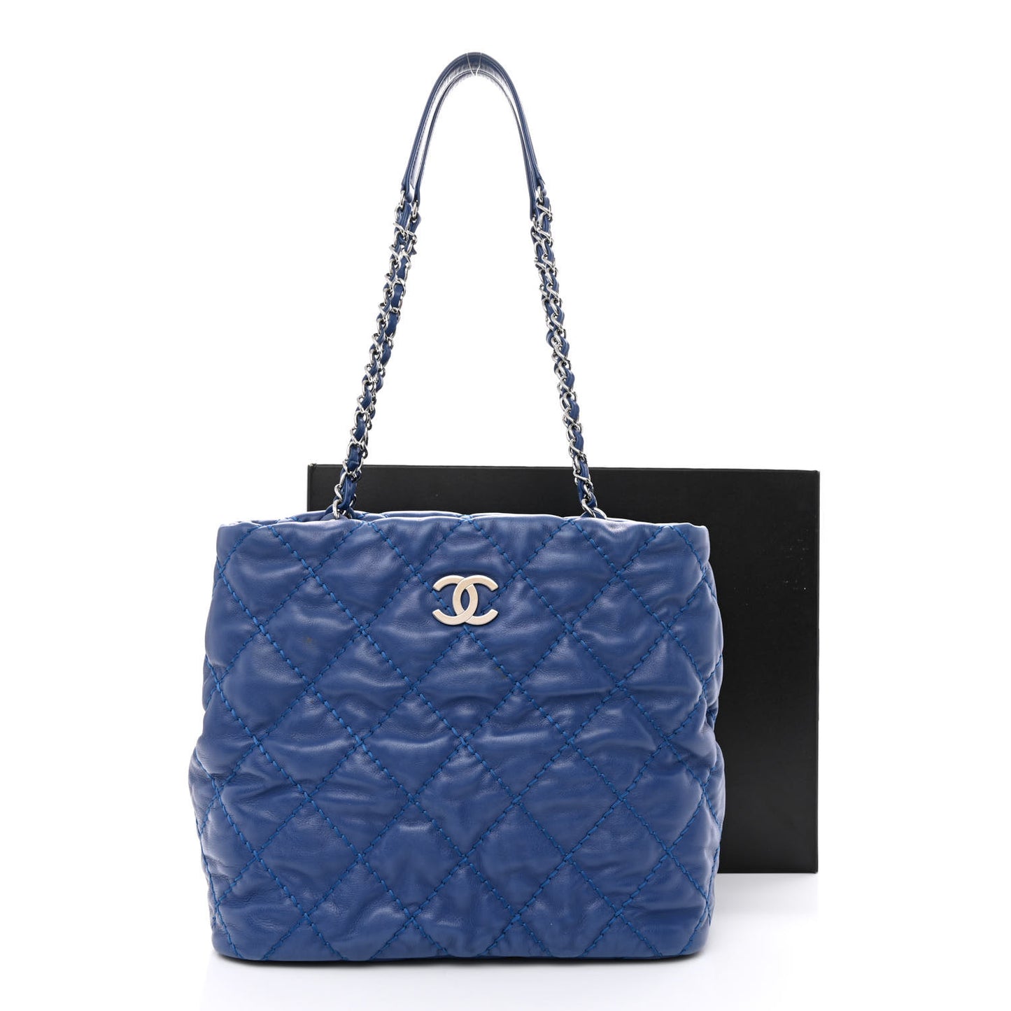 Calfskin Love Me Tender Small Tote Blue