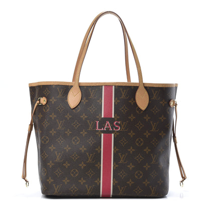 Louis Vuitton Monogram My LV Heritage Neverfull MM Fuchsia White 1 of 14