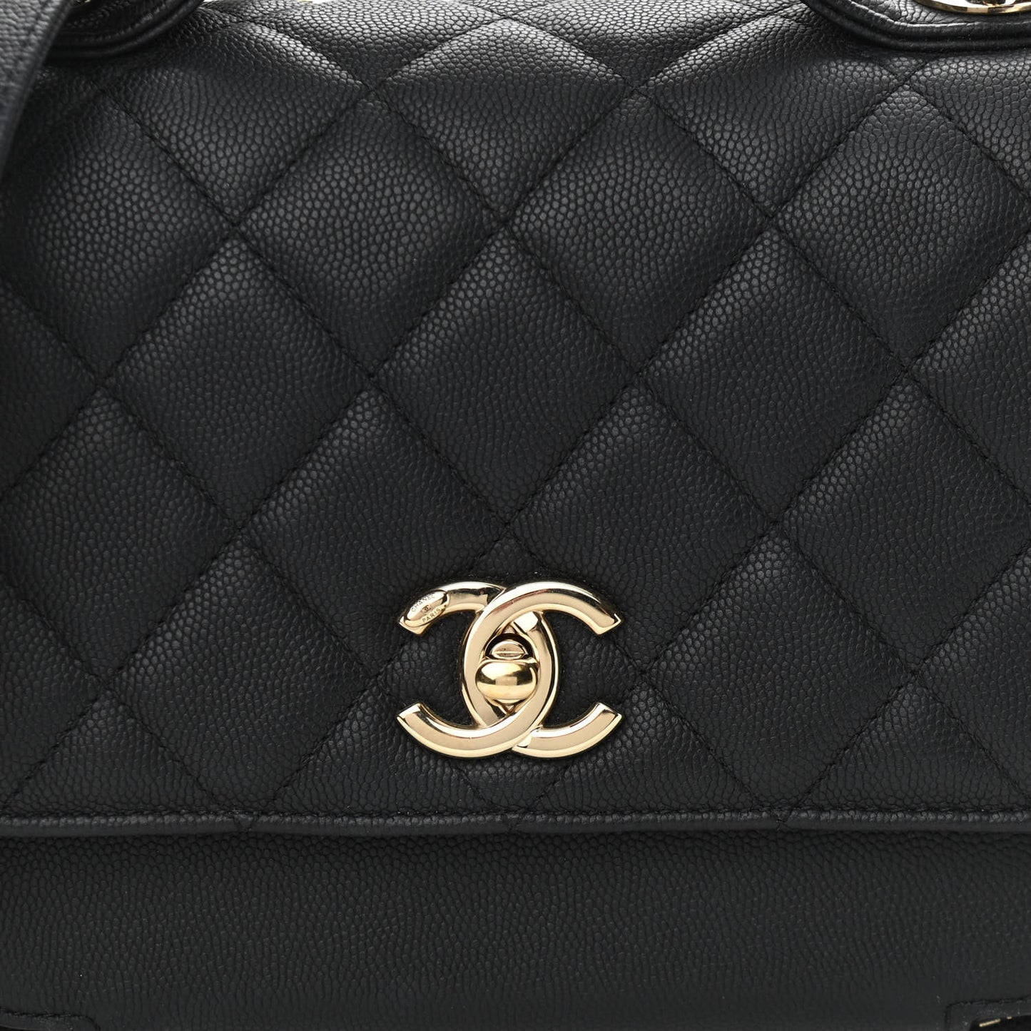 Caviar Quilted Medium Business Affinity Flap Black