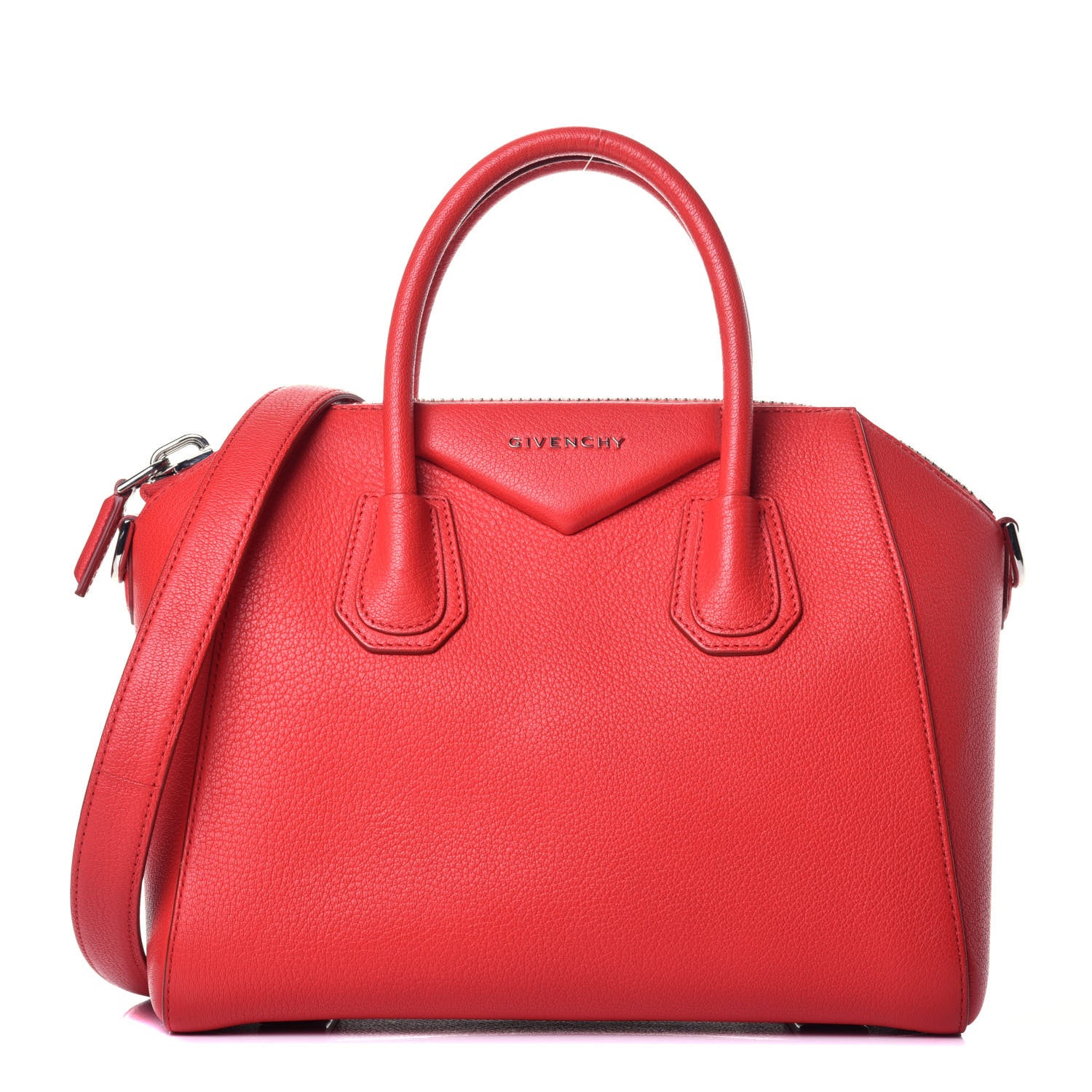 Givenchy Sugar Goatskin Small Antigona Red 1 of 9