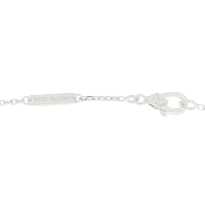 Van Cleef & Arpels 18K White Gold Mother of Pearl Vintage Alhambra Pendant Necklace 4 of 5