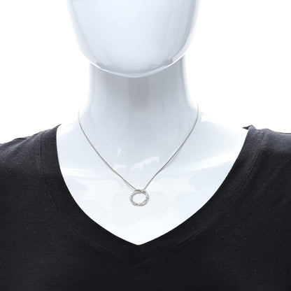David Yurman Sterling Silver Diamond Petite Infinity Pendant Necklace 3 of 5