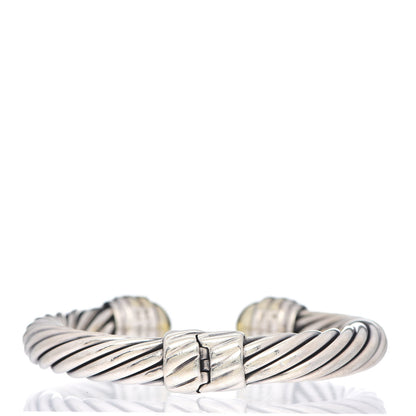 David Yurman Sterling Silver 14K Yellow Gold 10mm Cable Classics Bracelet 3 of 5