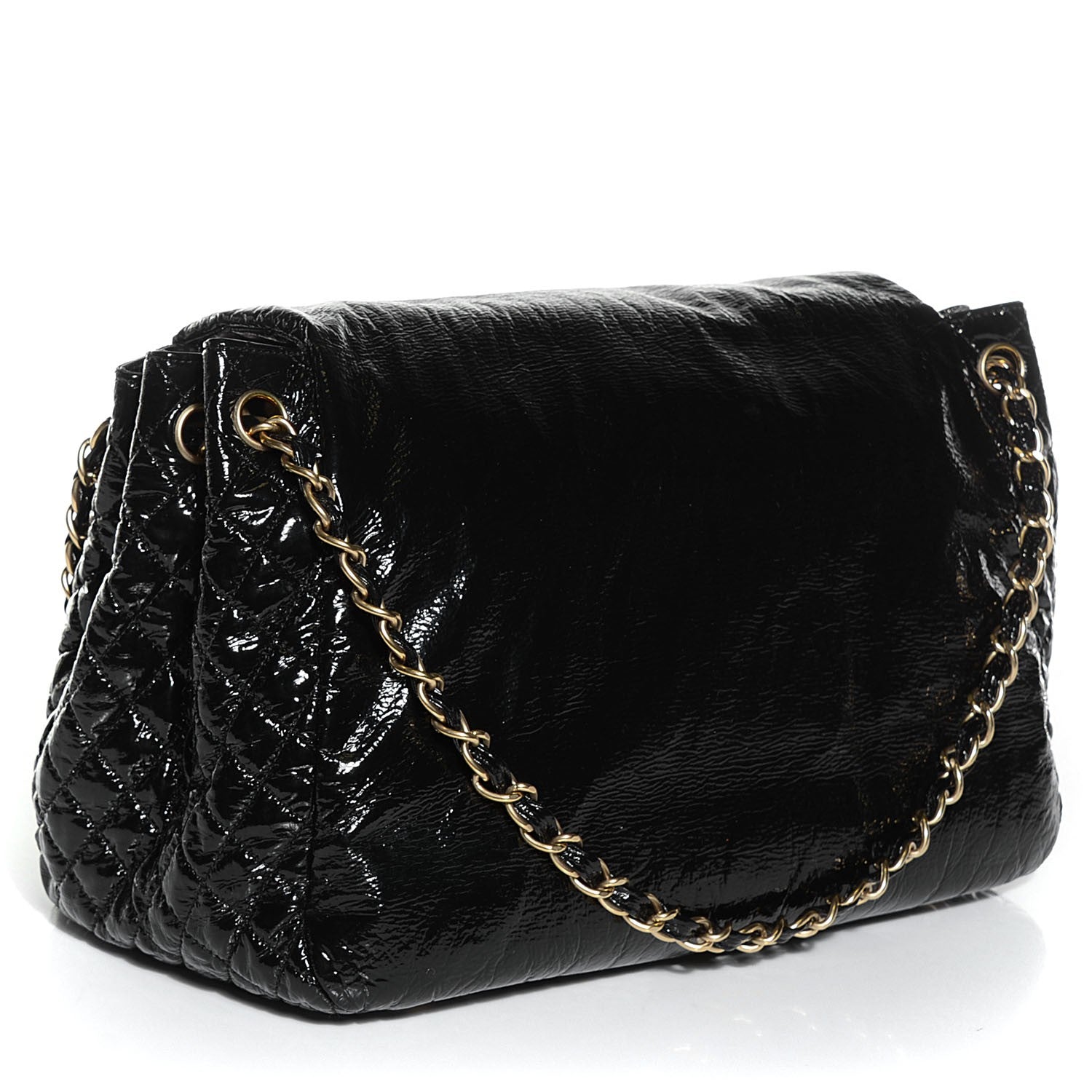 Chanel Vinyl Rock and Chain XL Flap Black 3 of 8