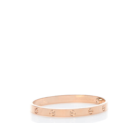 Cartier 18K Pink Gold LOVE Bracelet 17 3 of 8