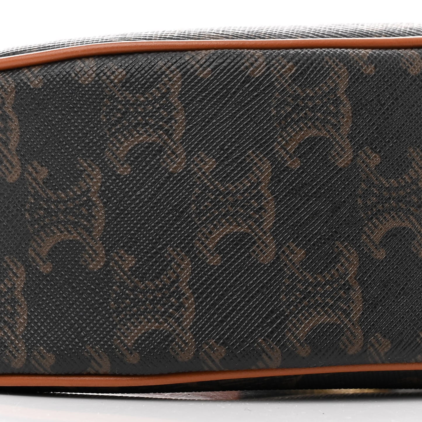 Triomphe Canvas Calfskin Ava Shoulder Bag Tan