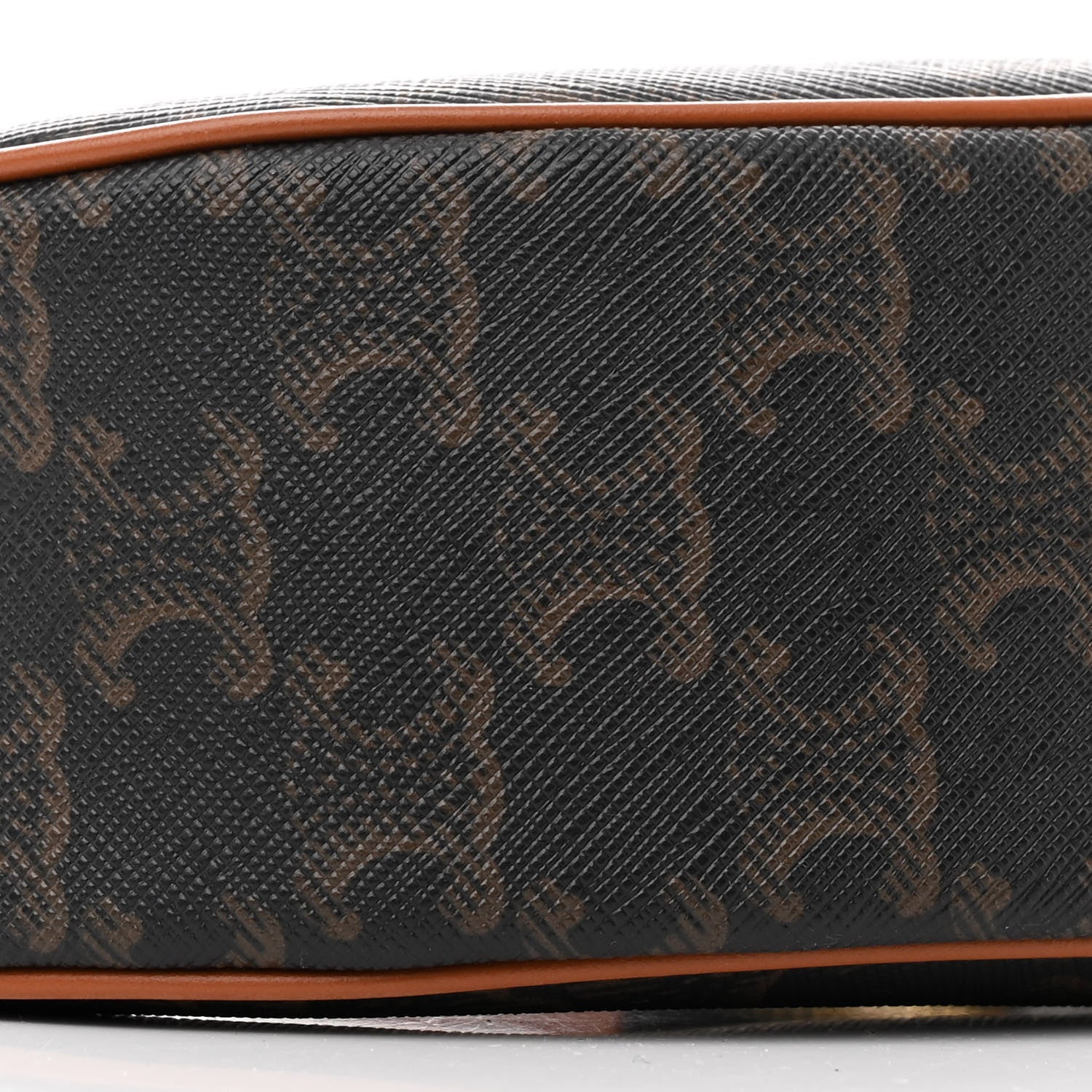 Celine Triomphe Canvas Calfskin Ava Shoulder Bag Tan 10 of 13