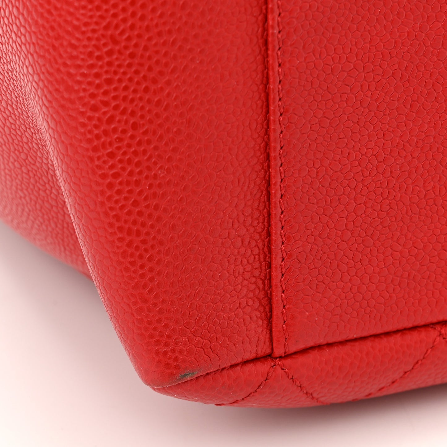 Caviar Quilted Grand Shopping Tote GST Red