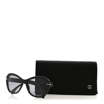Chanel Acetate Polarized CC Butterfly Sunglasses 5510 Black 8 of 8