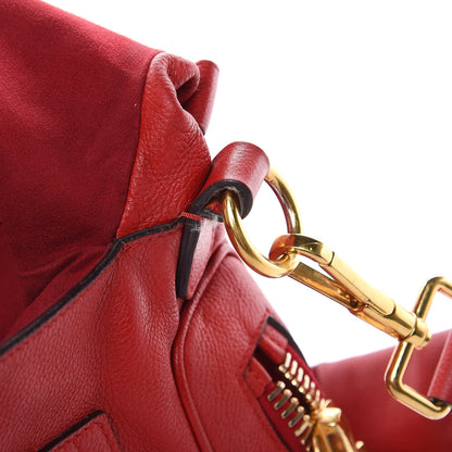 Tom Ford Pebbled Calfskin Large Jennifer Flame Red 13 of 16