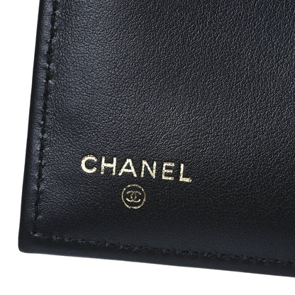 Chanel Caviar Quilted Crystal CC Medium Flap Wallet Black 7 of 12