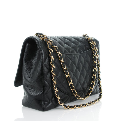 Chanel Caviar Quilted Maxi Single Flap Black 3 of 8