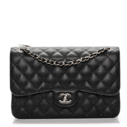 Chanel Caviar Quilted Jumbo Double Flap Black 1 of 7