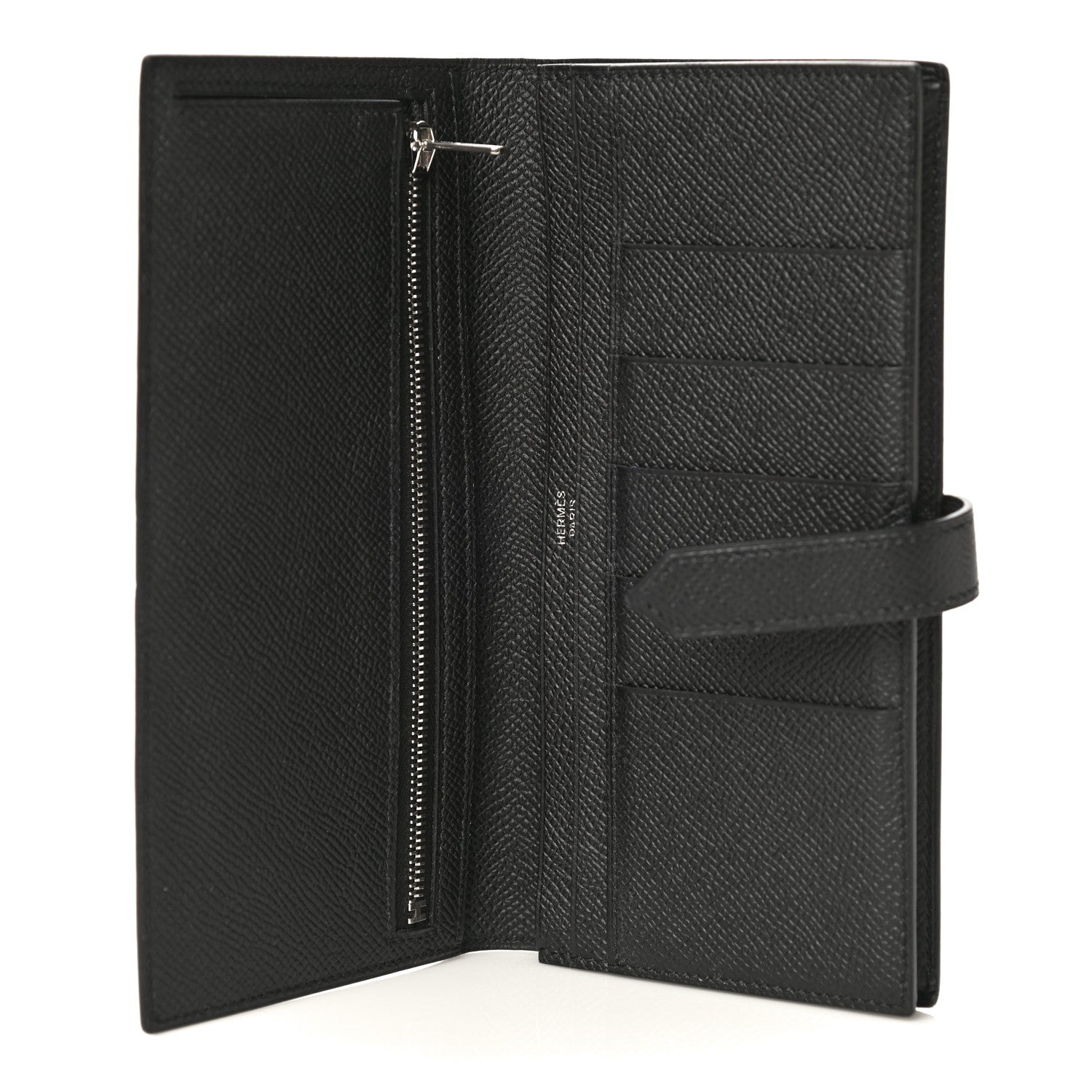 Hermes Epsom Bearn Gusset Wallet Black 5 of 10