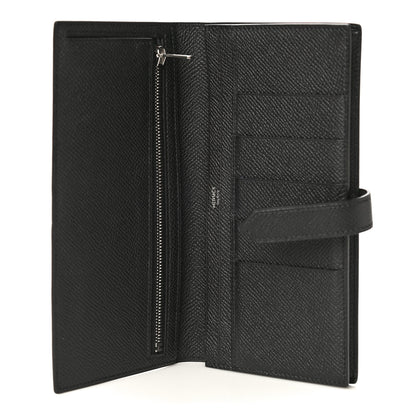 Hermes Epsom Bearn Gusset Wallet Black 5 of 10