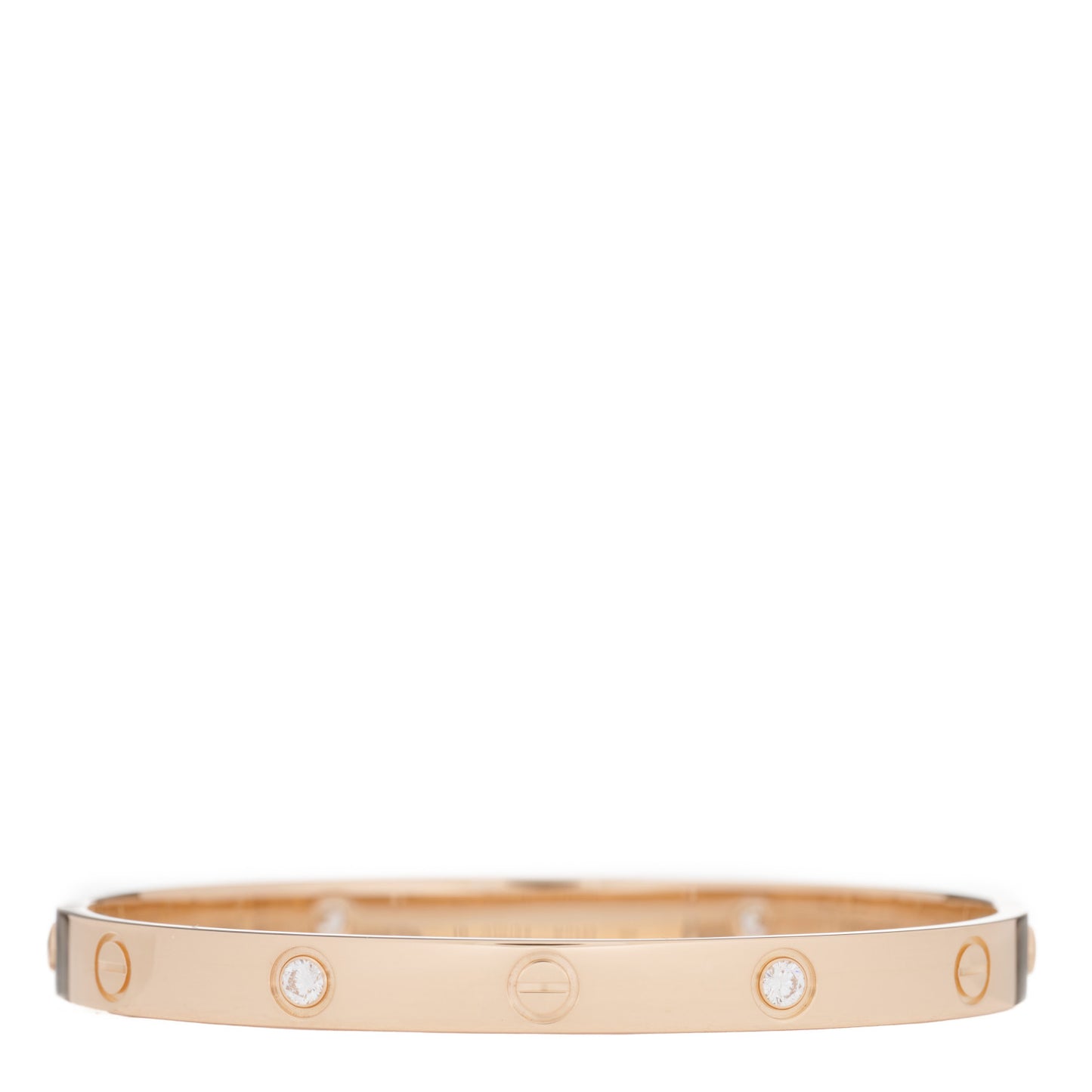 18K Pink Gold 4 Diamond LOVE Bracelet 18