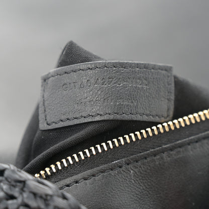 Saint Laurent Raffia Monogram Tassel Kate 99 Black 7 of 11