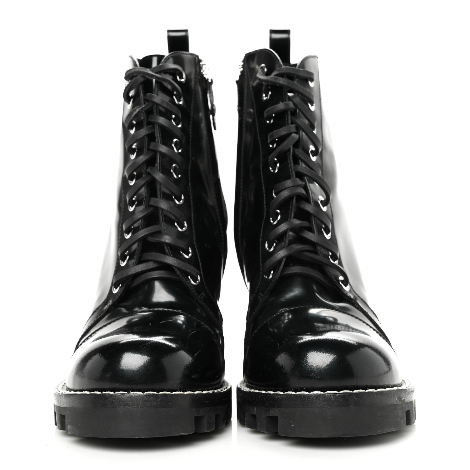 Louis Vuitton Patent Calfskin Star Trail Ankle Boots 41 Black 2 of 7