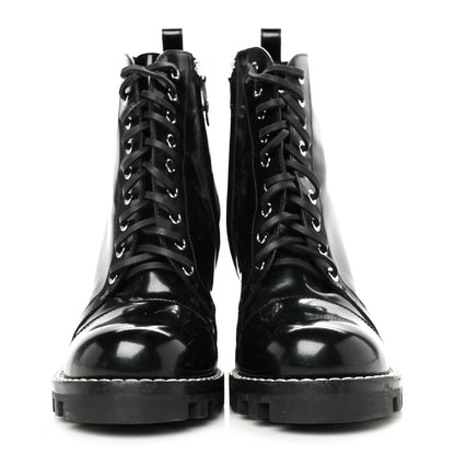 Louis Vuitton Patent Calfskin Star Trail Ankle Boots 41 Black 2 of 7