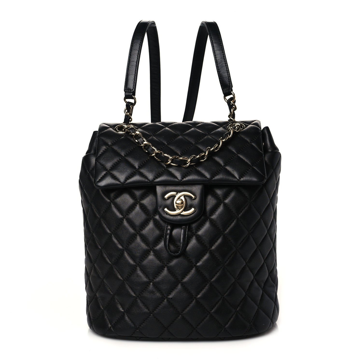 Chanel Lambskin Quilted Small Urban Spirit Backpack Black 2 of 28
