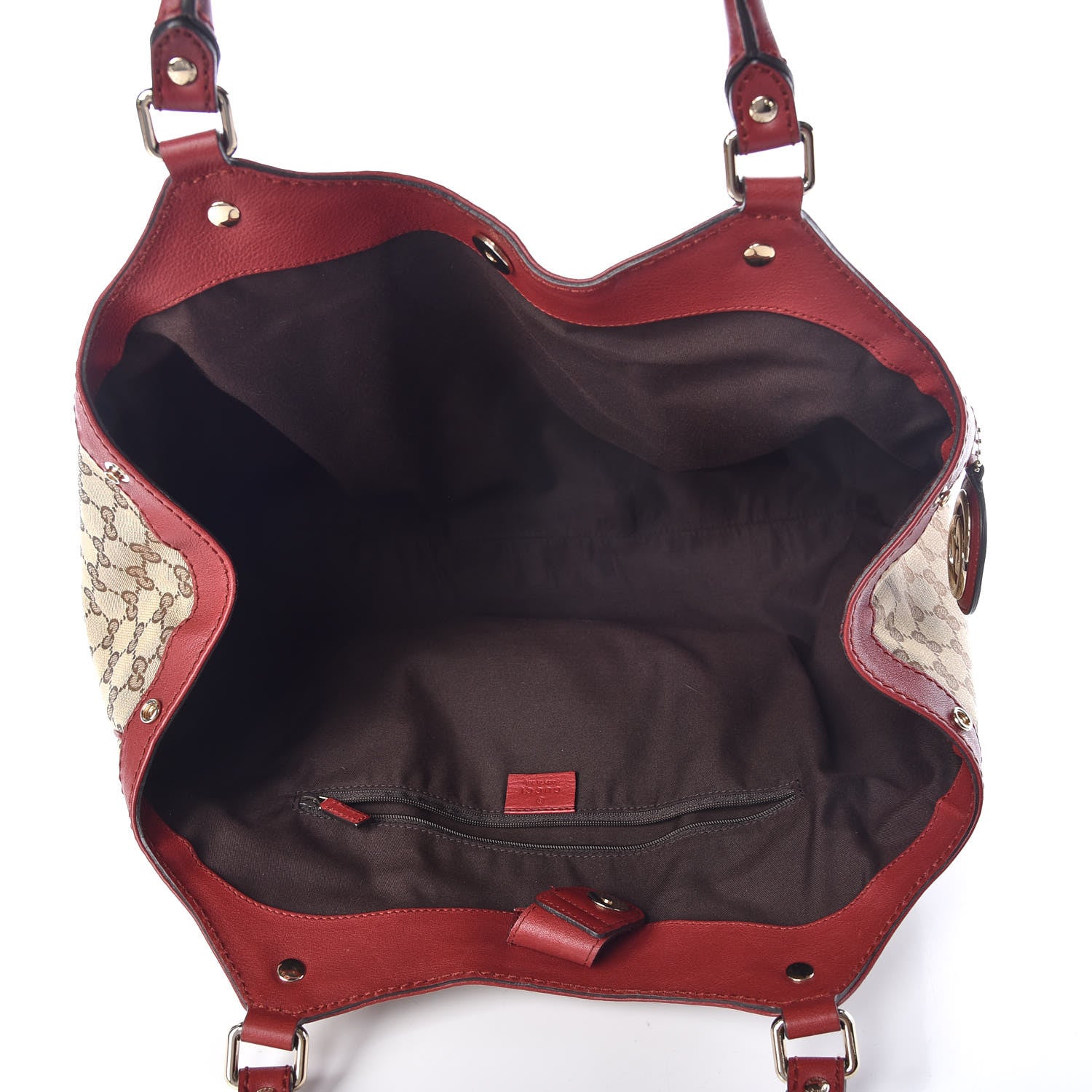 Gucci Monogram Large Sukey Tote Dark Red 7 of 9