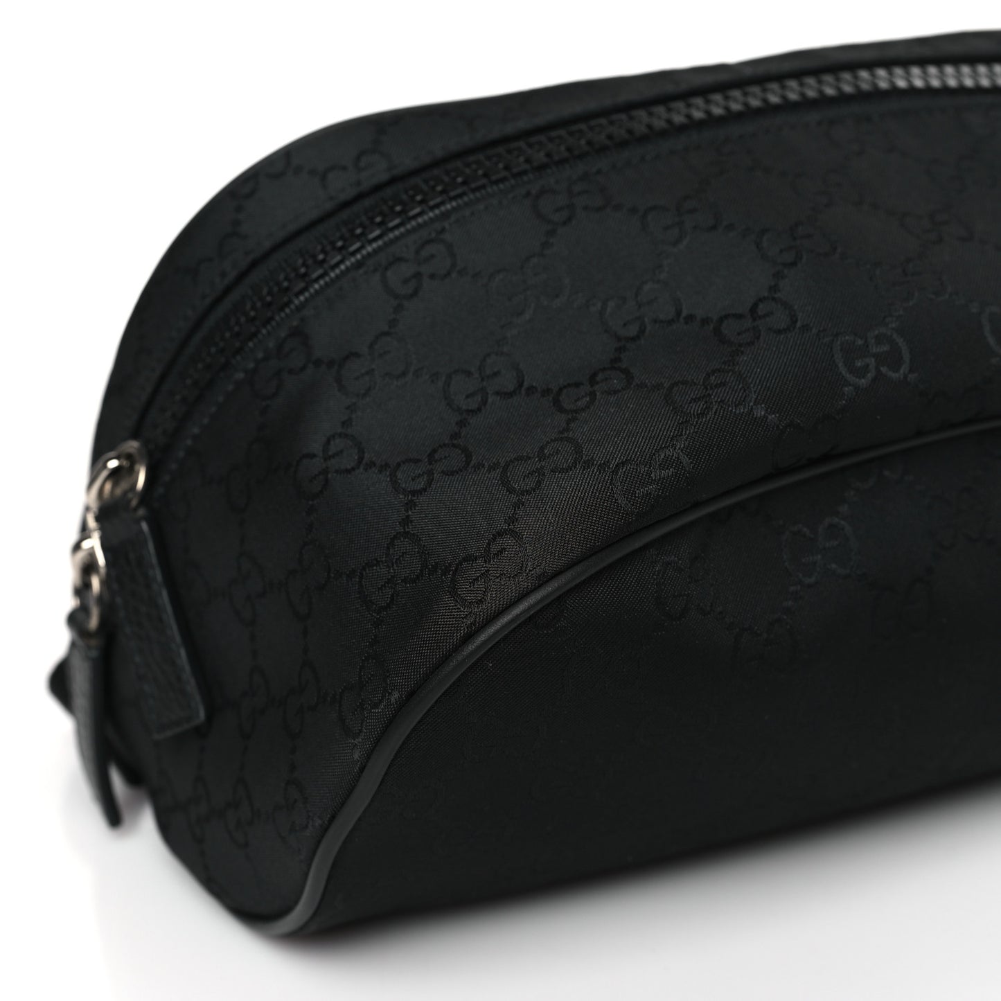 Nylon Monogram Fanny Pack Belt Bag Black
