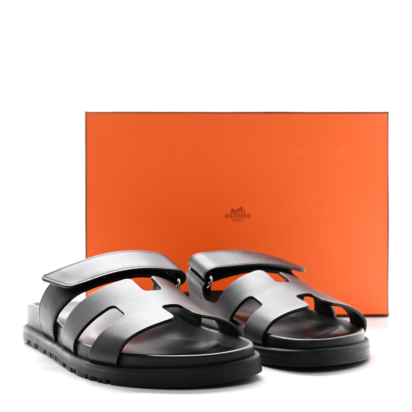 Calfskin Womens Chypre Sandals 37.5 Black