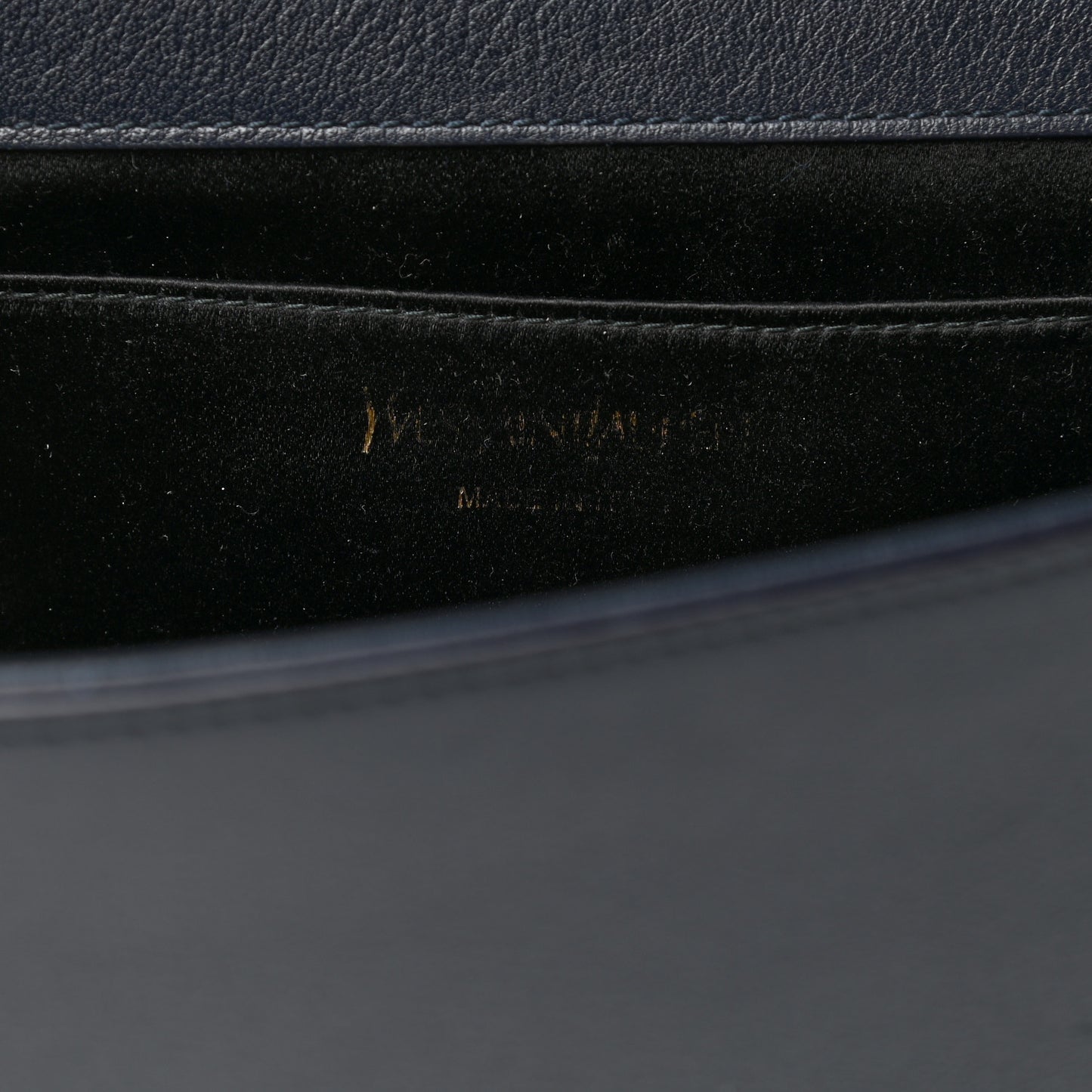 Calfskin Monogram Large Belle De Jour Clutch Navy